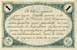Billet de la Chambre de Commerce d'Angoulême - 1 franc - émission du 15 janvier 1915 - 2ème série