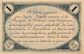 Billet de la Chambre de Commerce d'Angoulême - 1 franc - émission du 15 janvier 1915 - 3ème série - spécimen annulé