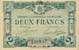 Billet de la Chambre de Commerce d'Angoulême - 2 francs - émission du 15 janvier 1915 - 4ème série - texte au verso avec guillemets