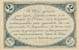 Billet de la Chambre de Commerce d'Angoulême - 2 francs - émission du 15 janvier 1915 - 4ème série - texte au verso avec guillemets