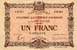 Billet de la Chambre de Commerce d'Avignon - Villes d'Avignon, Apt, Carpentras, Orange - 1 franc - Deuxième émission de remplacement 1920