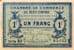 Billet de la Chambre de Commerce de Bayonne - 1 franc - délibération du 17 novembre 1919