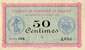 Billet de la Chambre de Commerce de Belfort - 50 centimes - délibération du 18 août 1915 - série 104