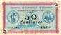 Billet de la Chambre de Commerce de Belfort - 50 centimes - délibération du 28 juillet 1917