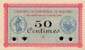 Billet de la Chambre de Commerce de Belfort - 50 centimes - délibération du 6 janvier 1916 - spécimen