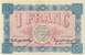 Billet de la Chambre de Commerce de Belfort - 1 franc - délibération du 18 août 1915 - série AE 130