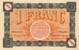 Billet de la Chambre de Commerce de Belfort - 1 franc - délibération du 4 novembre 1918 - série J 110