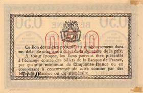 Billet de la Chambre de Commerce de Béthune - 50 centimes - 17 avril 1916