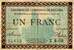 Billet de la Chambre de Commerce de Béziers - 1 franc - délibération du 9 juin 1915 - cachet à gauche