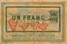 Billet de la Chambre de Commerce de Béziers - 1 franc - délibération du 9 juin 1915 - série E42.33