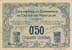 Billet des Chambres de Commerce de Caen et de Honfleur - 50 centimes 1915-1920 - srie 0.03