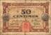 Billet de la Chambre de Commerce de Calais - 50 centimes - délibération du 14 janvier 1916 - imprimerie B. Arnaud - série 118 - n° 9,931