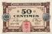 Billet de la Chambre de Commerce de Calais - 50 centimes - délibération du 8 octobre 1915 - série 123 - numéro 0,917