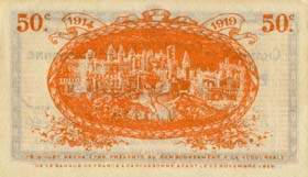 Billet de la Chambre de Commerce de Carcassonne - 50 centimes - délibération du 23 novembre 1914 - spécimen annulé