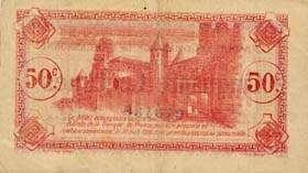 Billet de la Chambre de Commerce de Carcassonne - 50 centimes - délibération du 30 juin 1917 - n°079488