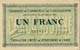 Billet de la Chambre de Commerce de Carcassonne - 1 franc - délibération du 22 mars 1922