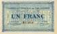 Billet de la Chambre de Commerce de Carcassonne - 1 franc - délibération du 30 juin 1917 - n°22059