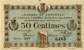 Billet de la Chambre de Commerce de Chalon-sur-Saône, Autun & Louhans - 50 centimes - délibération du 10 octobre 1916
