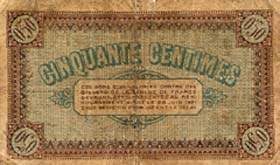 Billet de la Chambre de Commerce de Chalon-sur-Sane, Autun & Louhans - 50 centimes - dlibration du 27 juin 1916