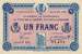 Billet de la Chambre de Commerce de Chalon-sur-Saône, Autun & Louhans - 1 franc - délibération du 2 mai 1922