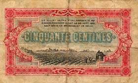 Billet de la Chambre de Commerce de Cognac - 50 centimes - délibération du 19 août 1916