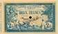 Billet de la Chambre de Commerce d'Oran - 2 francs - délibération du 10 novembre 1915 - spécimen annulé