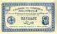 Billet de la Chambre de Commerce de Philippeville - 1 franc - délibération du 10 novembre 1914 - valeur en lettre au verso + nom d'imprimeur7