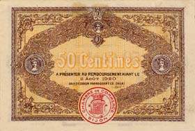 Billet de la Chambre de Commerce de Dijon - 50 centimes - dlibration du 2 aot 1915 - n237.077