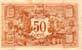 Billet de la Chambre de Commerce du Gers - 50 centimes - délibération du 17 janvier 1918 - série L - n° 137257
