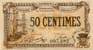 Billet de la Chambre de Commerce de Granville - 50 centimes - dlibration du 3 octobre 1916