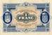 Billet de la Chambre de Commerce de Gray & Vesoul - 1 franc - émission du 24 novembre 1919 - sans filigrane - série 3