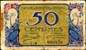 Billet de la Chambre de Commerce de Grenoble - 50 centimes avec nom du graveur et avec liseré blanc - série C-H