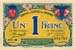Billet de la Chambre de Commerce de Grenoble - 1 franc avec nom du graveur - série 38