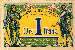 Billet de la Chambre de Commerce de Grenoble - 1 franc - délibération du 8 novembre 1917 - sans nom du graveur