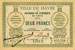 Billet de la Ville du Havre et Chambre de Commerce du Havre - 2 francs - 1915 - numéro 037,759
