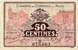 Billet de la Chambre de Commerce du Mans - 50 centimes - 24 janvier 1922e