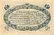 Billet de la Chambre de Commerce du Mans - 50 centimes - 8 juillet 1915 - spécimen non numéroté