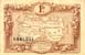 Billet des Chambres de Commerce de la Marne (Reims et Châlons-sur-Marne) - 1 franc - remboursable jusqu'au 1er janvier 1926