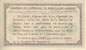 Billet de la Chambre de Commerce de Montluçon - Gannat - 50 centimes - Autorisation Ministérielle du 6 décembre 1917 - spécimen