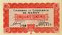 Billet de la Chambre de Commerce de Nancy - 50 centimes - 1er mai 1920 - série 22M - numéro 005,329