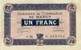 Billet de la Chambre de Commerce de Nancy - 1 franc - 1er décembre 1917