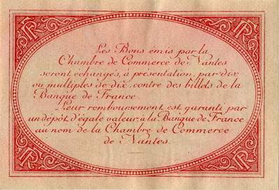 Billet de la Chambre de Commerce de Nantes - 50 centimes - sans date de remboursement - avec lettre de srie D - n 74817