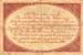 Billet de la Chambre de Commerce de Nantes - 1 franc - remboursement avant le 31 décembre 1924 - série DV - grandes lettres