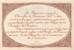 Billet de la Chambre de Commerce de Nantes - 1 franc - sans date de remboursement - avec lettre de série K