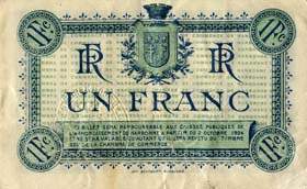 Billet de la Chambre de Commerce de Narbonne - 1 franc - délibération du 2 octobre 1919 - série M