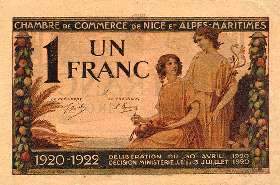Billet de la Chambre de Commerce de Nice et Alpes-Maritimes - 50 centimes - 1er janvier 1916