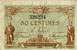 Billet de la Chambre de Commerce de Périgueux - 50 centimes - 5 novembre 1917