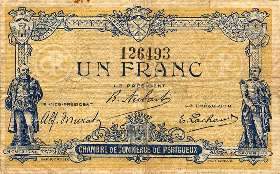 Billet de la Chambre de Commerce de Périgueux - 1 franc - 5 novembre 1917