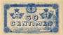 Billet de la Chambre de Commerce de Perpignan - 50 centimes - délibération du 11 novembre 1915 - série J.S.