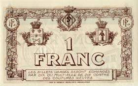 Billet de la Chambre de Commerce de Perpignan - 1 franc - dlibration du 31 mai 1917 - srie E.S.